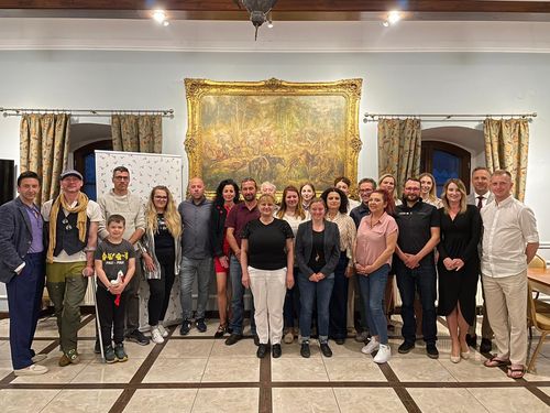 Please smile: the participants of the Stork Village Meeting in Tykocin © EuroNatur Participants of the Stork Village Meeting in Tykocin